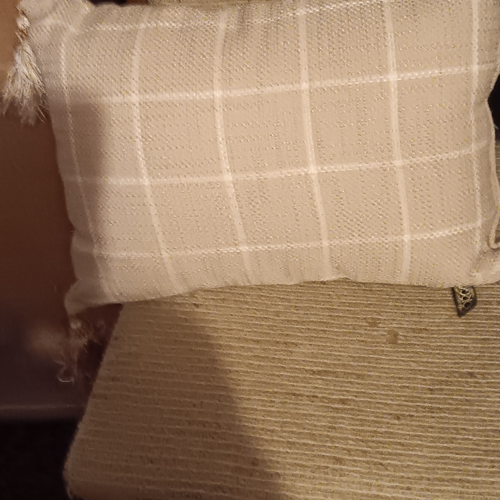 BORGATA VINTAGE DECORTIVE PILLOW. 17"X12".